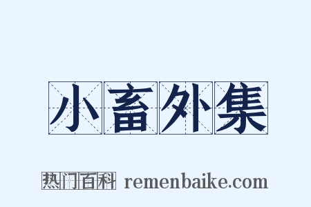 小畜外集是什么意思的图片
